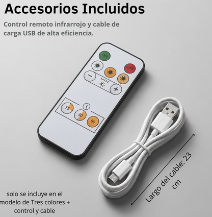 Lámpara De Mesa Portátil Para Iluminación Ambiental Nexko