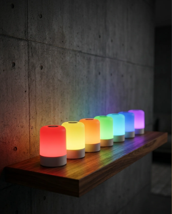 Lámpara De Mesa Portátil Para Iluminación Ambiental Nexko